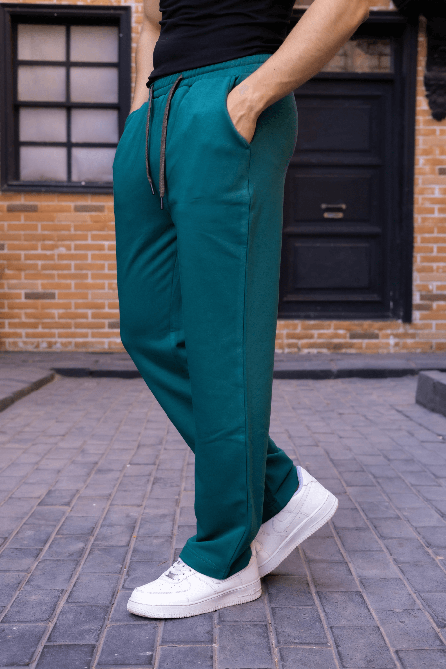 Green Dark Sweat Pants
