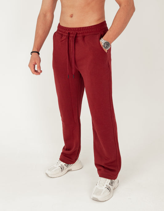 Burgundy French Terry Sweatpants