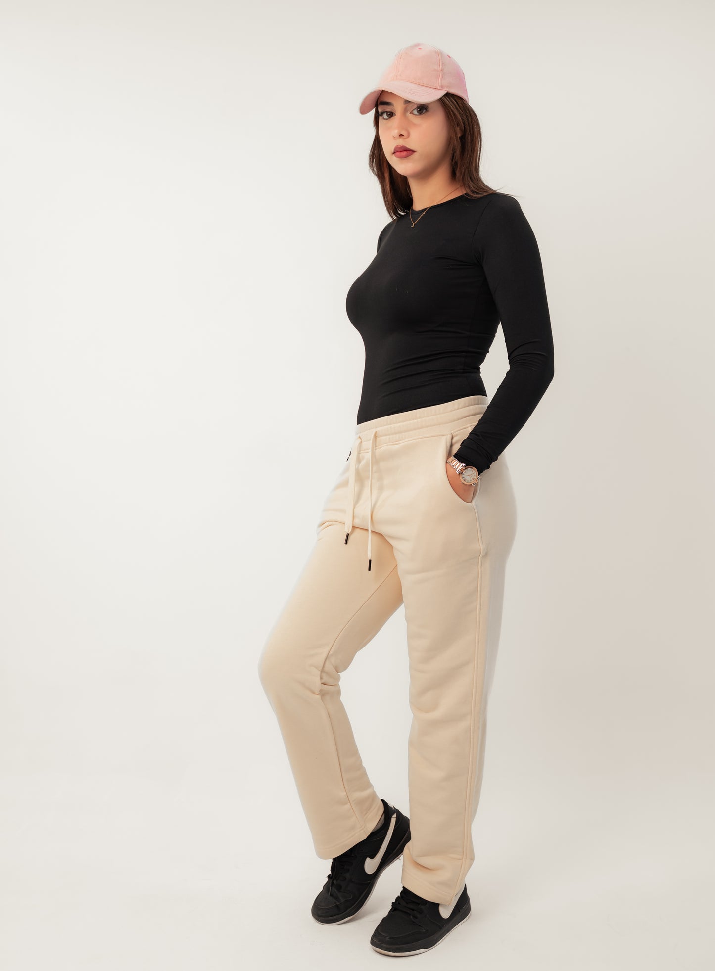 Beige French Terry Sweatpants