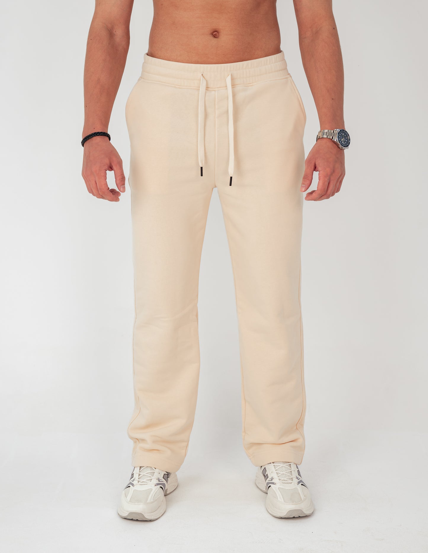 Beige French Terry Sweatpants