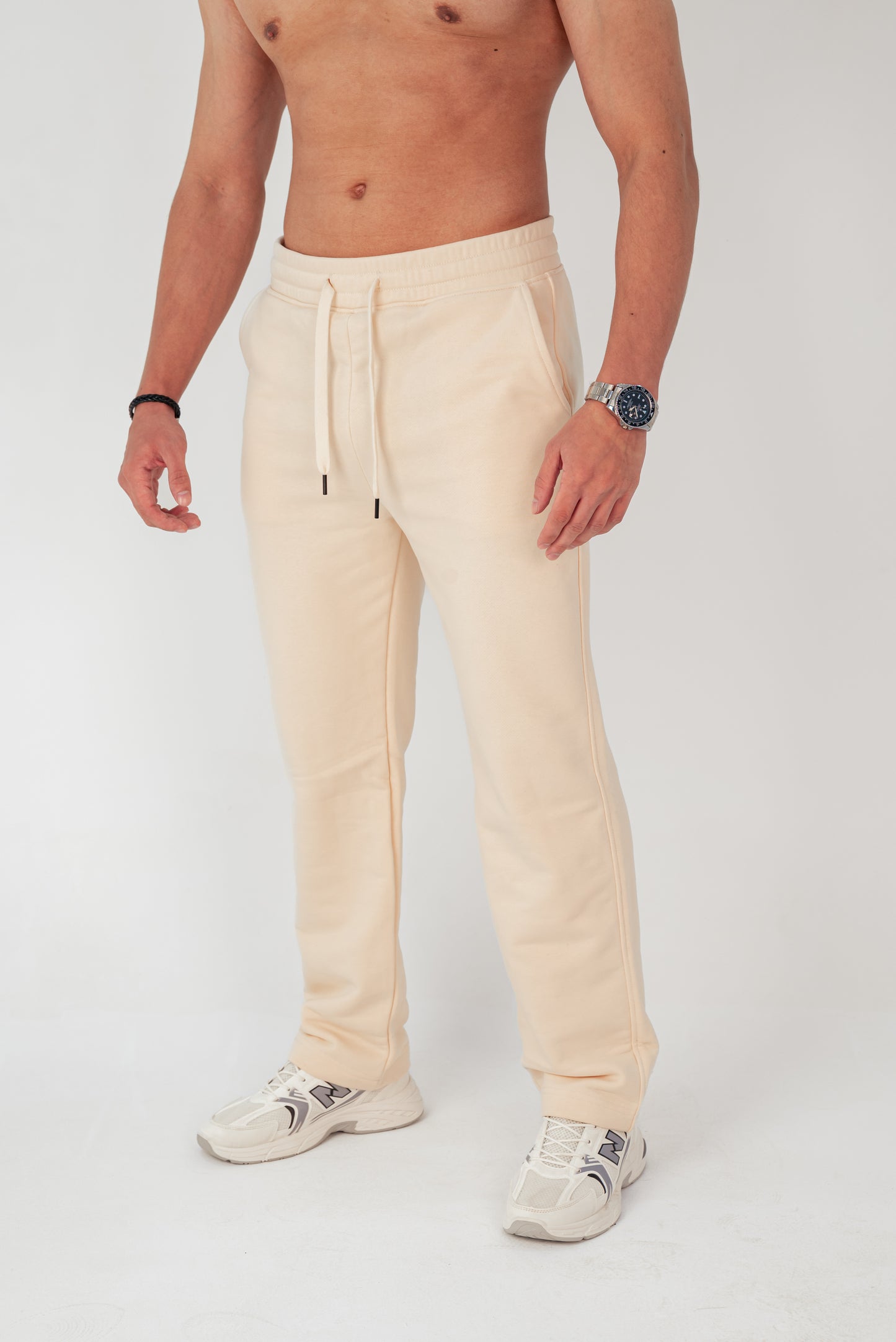 Beige French Terry Sweatpants