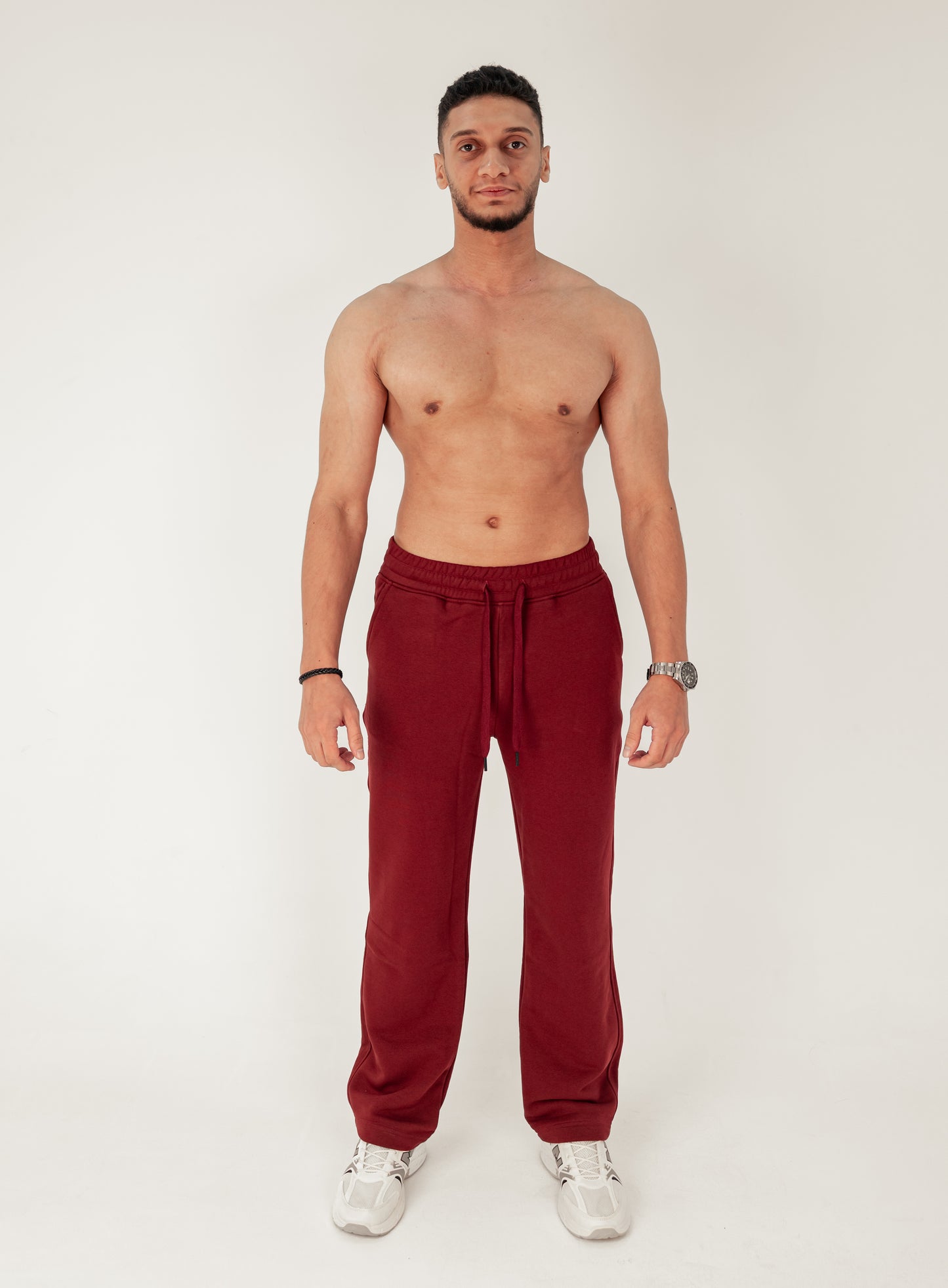 Burgundy French Terry Sweatpants